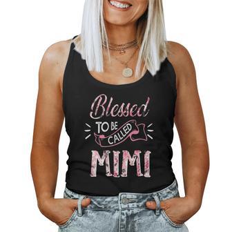 Blessed To Be Called Mimi Christmas Ideas For Mom Women Tank Top | Seseable UK