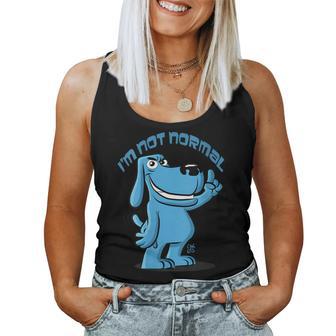 Blue Dog Cuello Camiseta sin mangas para mujer - Regaloses