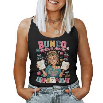 Bunco Improves Memory Bunco Night Dice Game Women Women Tank Top - Thegiftio UK