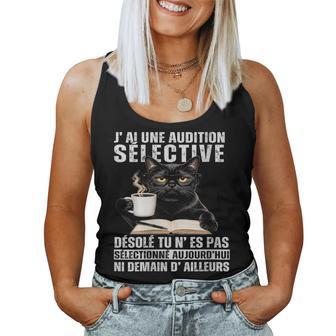 Cadeau Chat Humour Auditionélective Rigolo Débardeur pour femme - Cadeauxyz