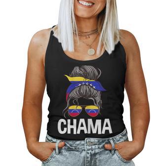 Chamaenezolano Chica Moño De Pelo Desordenadoenezuela Chicas Es Camiseta sin mangas para mujer - Regaloses