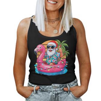 Christmas In July Kids Boys Santa Flamingo Summer Xmas Women Tank Top | Seseable UK