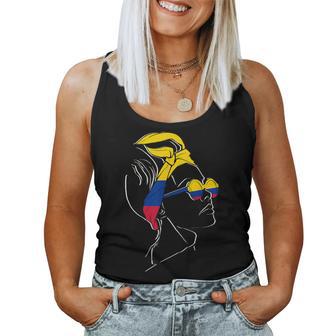 Colombia Bandera Pañuelo Pelo Orgullo Colombiano Camiseta sin mangas para mujer - Regaloses
