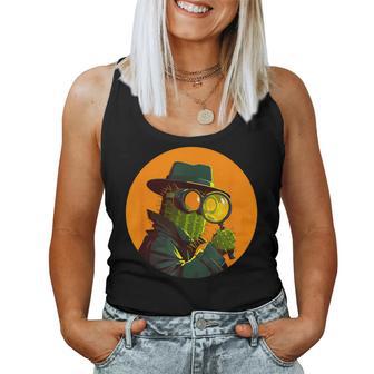 Cool Detective Cactus En Un Disfraz Divertido Para Hombre Y Camiseta sin mangas para mujer - Regaloses