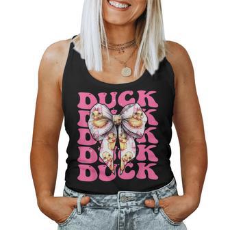 Coquette Bow Pato De Goma Patito Chica Mamá Mamá Camiseta sin mangas para mujer - Regaloses