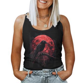 Cuervo Luna Hombre Góticoombrío Cuervo Camiseta sin mangas para mujer - Regaloses