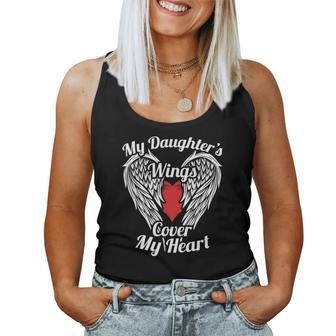 My Daughter's Wing Cover My Heart Christmas Ideas For Mom Women Tank Top | Seseable UK