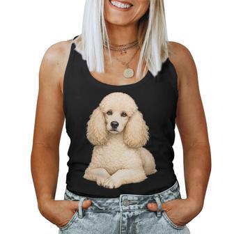 Diseño De Caniche Realista Para Amantes De Los Perros Cuello Camiseta sin mangas para mujer - Regaloses