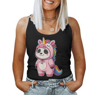 Disfraz De Panda Kawaii En Unicornio Para Niñas Y Niños Amante De Los Pandas Camiseta sin mangas para mujer - Regaloses