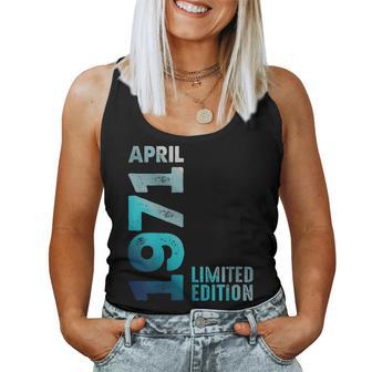 Edición Limitada Abril 1971 Cumpleaños Cuello Camiseta sin mangas para mujer - Regaloses