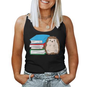 Erizo Durmiendo En Los Libros Amorosos Erizos Cuello Camiseta sin mangas para mujer - Regaloses