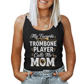 My Favorite Trombone Player Calls Me Mom Music Women Tank Top | Seseable UK