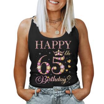 Feliz Cumpleaños 65 Años 65 Años Hombres Es Fiesta De Cumpleaños Camiseta sin mangas para mujer - Regaloses