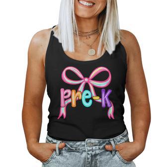First Day Of Prek For Kids Girls Boys Teacher Back To School Women Tank Top - Thegiftio UK
