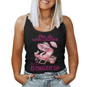 Flamingo Bin Da Kann Losgehen Und Ja Es Eskaliert Eh Kostüm Tank Top Frauen - Geschenkecke