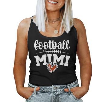Football Mimi Grandma Mimi Of A Football Player Mimi Heart Women Tank Top | Seseable UK