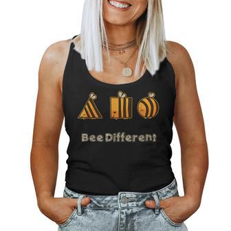 Bee Diferente Triángulo Cuadrado Y Círculo Abeja Camiseta sin mangas para mujer - Regaloses