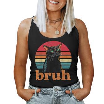 Cat Bruh For Ns Boys Girls Meme Graphic Women Tank Top | Seseable UK