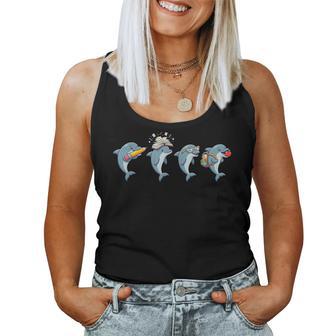 Dolphin Back To School Teacher Student Women Tank Top | Seseable UK