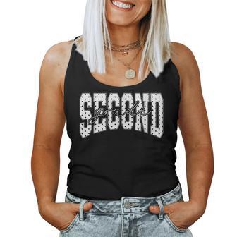 Second Grade Teacher Student Polka Dot Back To School Women Tank Top | Seseable UK