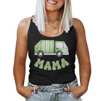 Garbage Truck Mama Of The 1St Birthday Boy Family Matching Women Tank Top | Seseable UK