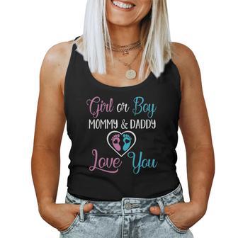 Girl And Boy Mommy And Daddy Christmas Ideas For Mom Women Tank Top | Seseable UK