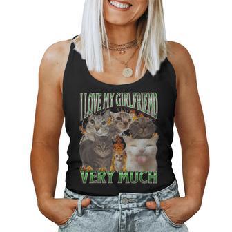 My Girlfriend Cat Meme Bootleg Gráfico Camiseta sin mangas para mujer - Regaloses