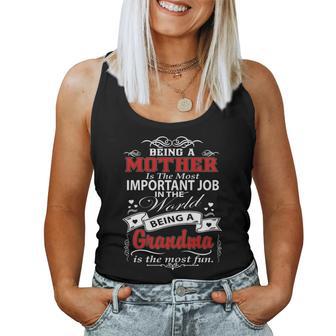 Being A Grandma Is The Most Fun Christmas Ideas For Mom Women Tank Top | Seseable UK