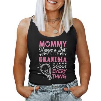 Grandma Knows Everything Christmas Ideas For Mom Women Tank Top | Seseable UK