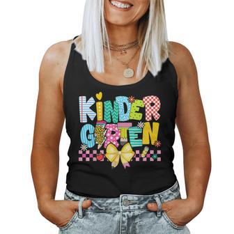 Groovy Kindergarten For Girls Boys Teacher Pre-K Preschool Women Tank Top - Thegiftio UK