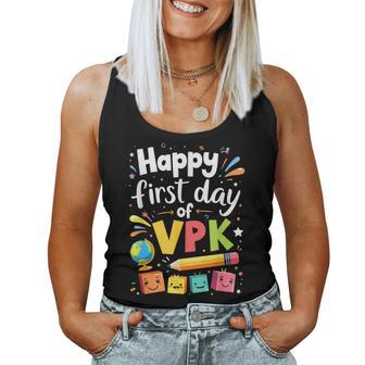 Happy First Day Of Vpk School Vpk Teacher And Vpk Student Women Tank Top - Thegiftio UK