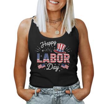 Happy Labor Day Patriotic Union Workers Usa Flag Women Women Tank Top | Seseable UK