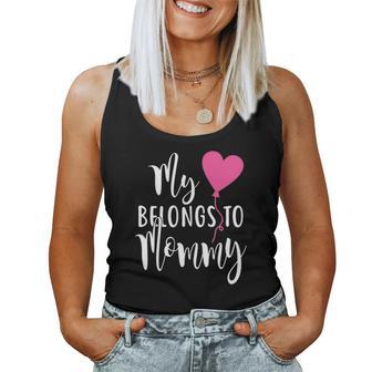 My Heart Belong To Mommy Christmas Ideas For Mom Women Tank Top | Seseable UK