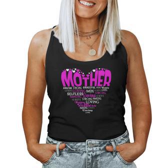 Heart Mother Christmas Ideas For Mom Women Tank Top | Seseable UK