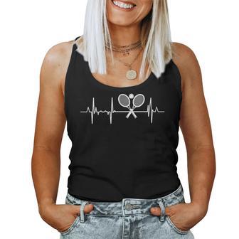 Heartbeat Tennis Teacher Pulse Line Débardeur pour femme - Cadeauxyz