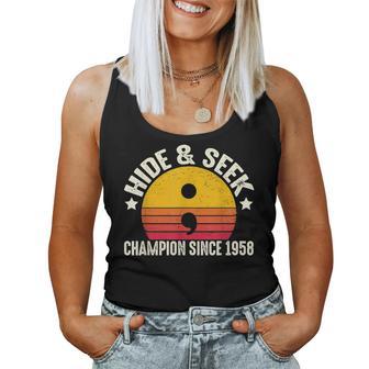 Hide Andeek Championince 1958 Codificación De Depuración De Punto Y Coma Camiseta sin mangas para mujer - Regaloses