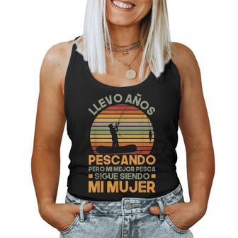 Hombre Pescar Divertido Pescando Mi Mejor Pesca Mi Pescador Camiseta sin mangas para mujer - Regaloses