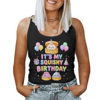 It's My Squishy Birthday Cute Dumpling Kawaii Anime Girls Women Tank Top | Seseable UK