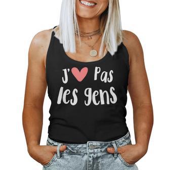 J'aime Pas Les Gens Homme Ado Enfant Famille Débardeur pour femme - Cadeauxyz