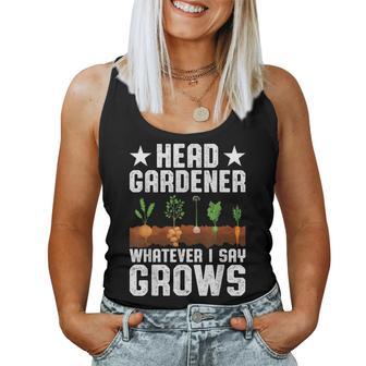 Jardinero Jefe Divertido Jardín Plantas Amante Huerto Jardinería Camiseta sin mangas para mujer - Regaloses