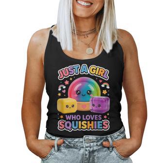 Just A Girl Who Loves Squishies Cute Squishy Women Tank Top - Thegiftio UK