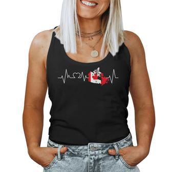 Kanada Herzschlag Flagge Liebe Männer Frauen Geschenk Tank Top Frauen - Geschenkecke