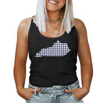 Kentucky Ky Cute Plaid Style Womens Women Tank Top | Seseable UK