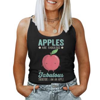 Les Pommesont Fabuleuses Jeuis Fabuleuse Jeuis Une Pomme Drôle Débardeur pour femme - Cadeauxyz