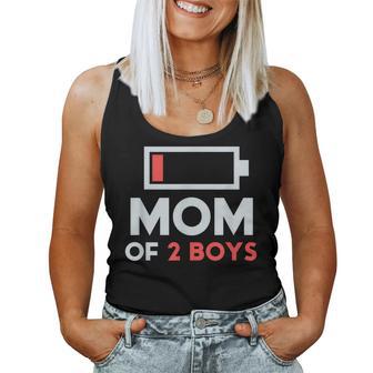 Mamá De 2 Niños Camisa Regalo De Hijo Día De La Madre Cumpleaños Es Camiseta sin mangas para mujer - Regaloses