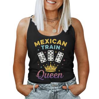 Mexican Train Queen Domino Player Dominoes Lover Tile Game Women Tank Top | Seseable UK