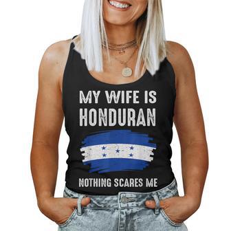 Mi Esposa Es Hondureño Honduras Bandera Del Orgullo Raíces Del Patrimonio Camiseta sin mangas para mujer - Regaloses