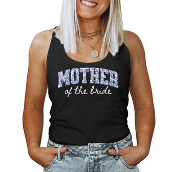 Mother Of The Bride Floral Blue Chinoiserie Wedding Bridal Women Tank Top | Seseable UK