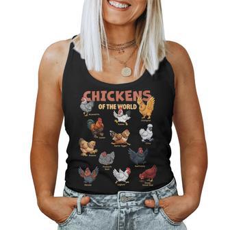 Poulets Du Monde Animaux De La Ferme Débardeur pour femme - Cadeauxyz