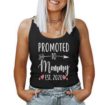 Promoted To Mommy Est 2020 Christmas Ideas For Mom Women Tank Top | Seseable UK